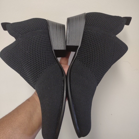 Easy Spirit Women's Black Knitted Stretch Ankle Booties Size 8.5" - Picture 9 of 10